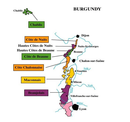 勃艮第產區等級劃分